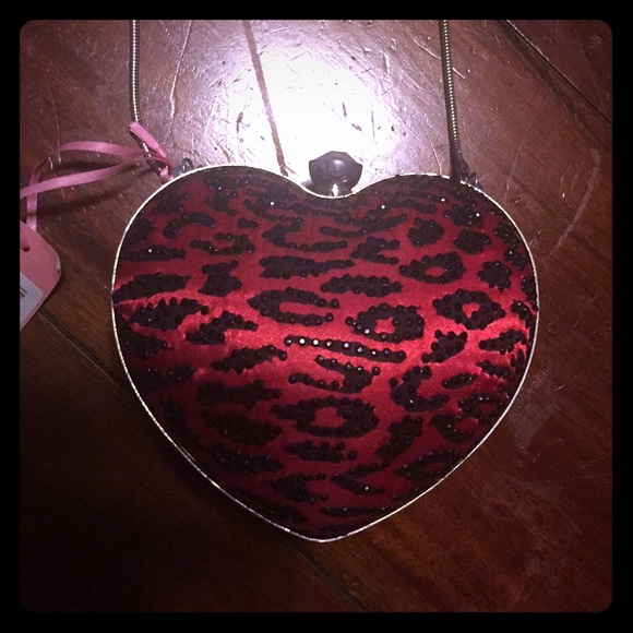 Lipsy Heart Clutch - Picture 1 of 6